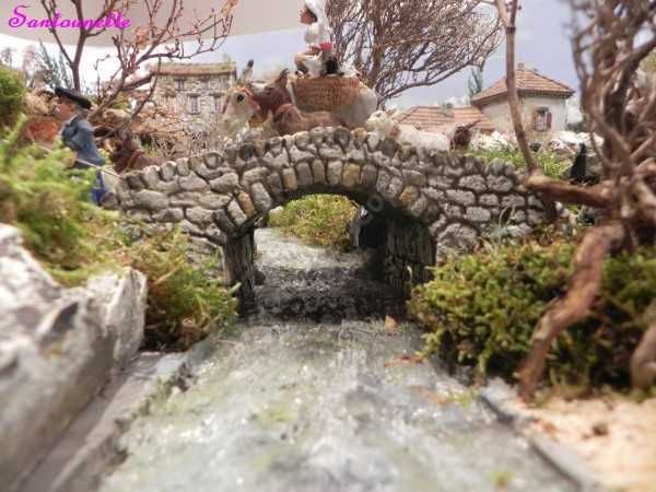 DIY rivière miniature pour crèche de Noël